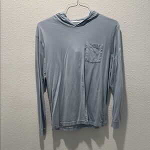 johnnie-O Slate Blue Hooded Sweatshirt